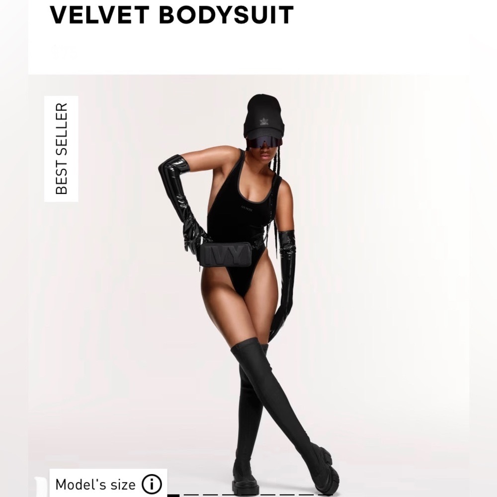 Ivy Park Noir / Velvet Bodysuit / adidas x ivy park